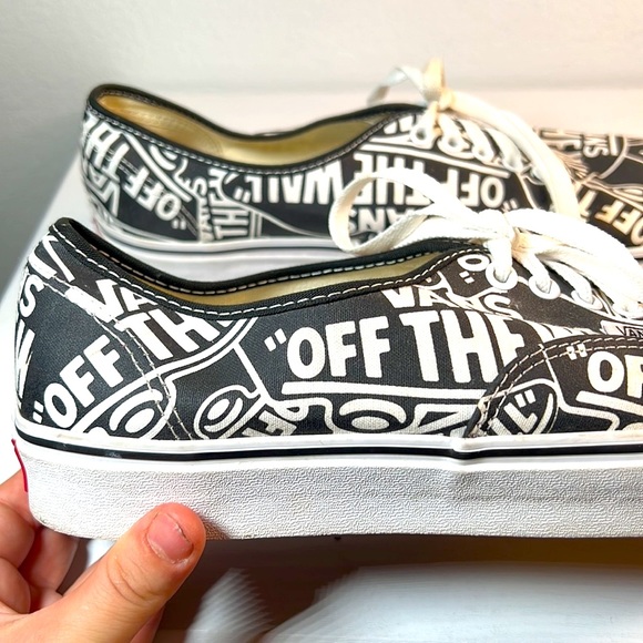 Vans Authentic OTW Repeat Black/True White Men's Classic Skate Shoes Size 12 - Picture 14 of 15